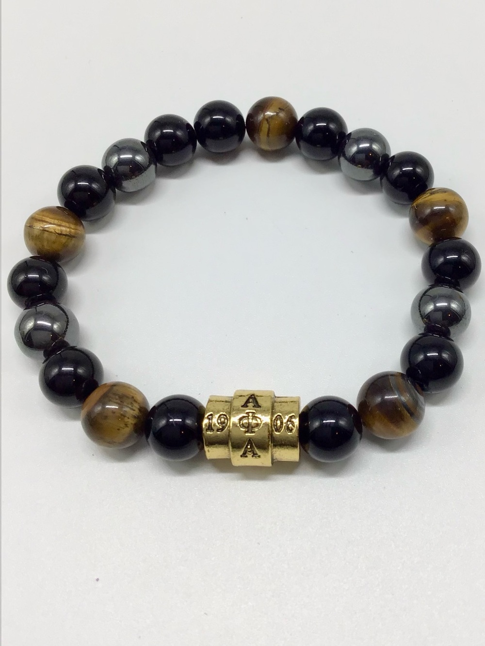 Alpha Phi Alpha Stone Beaded Bracelet